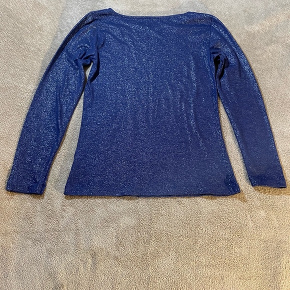 J.Crew Tops| J. Crew Long Sleeve Painter Tee Size S - Navy - Picture 3 of 15